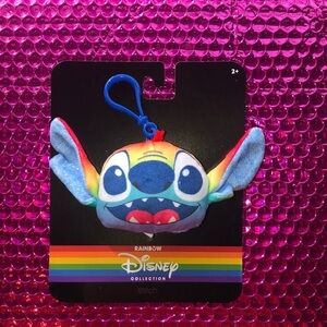 Disney Stitch Plush Backpack Clip / Keychain Clip  NWT